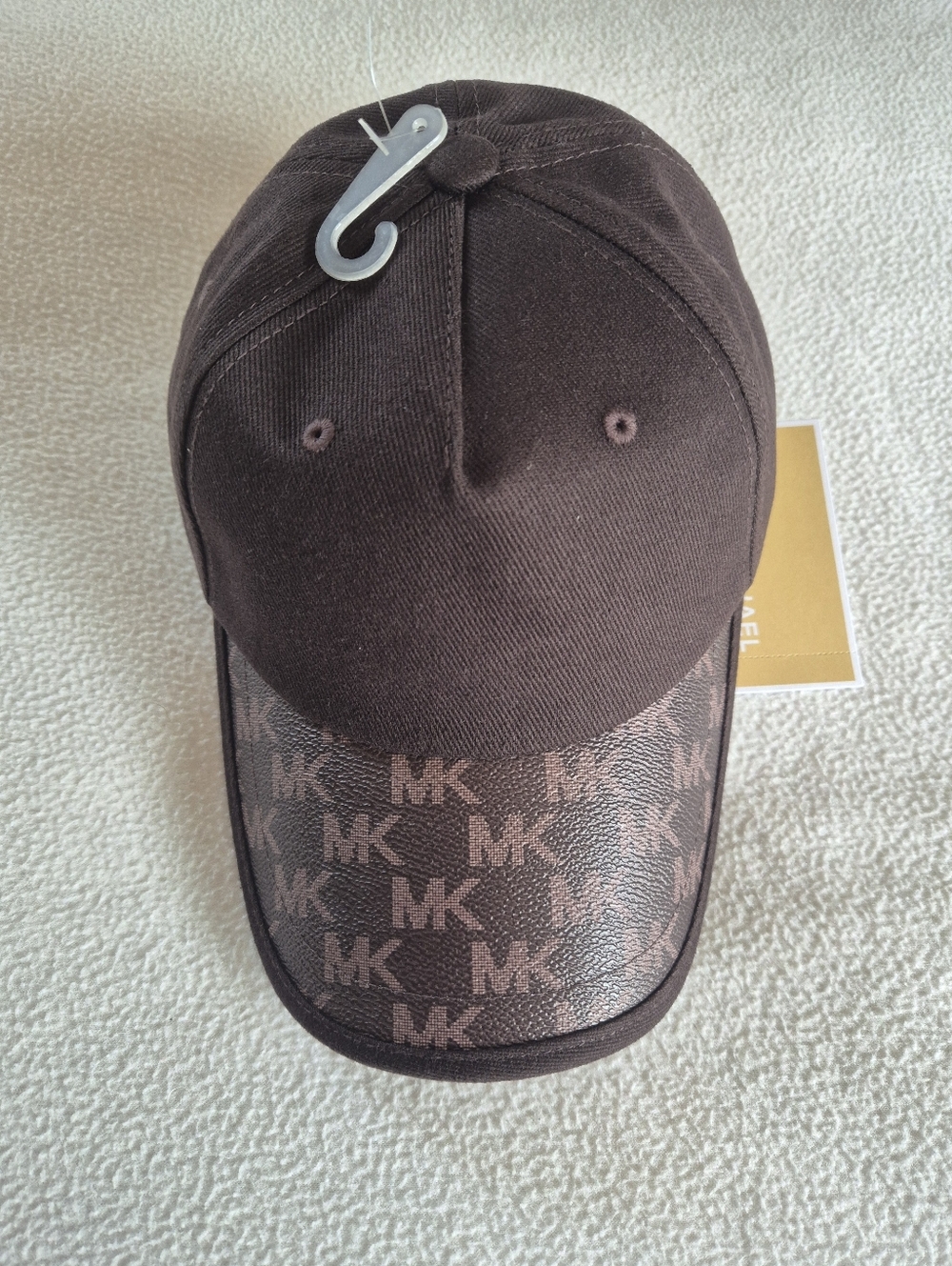 MICHAEL Michael Kors Chocolate Brown Logo-Trim Baseball Cap